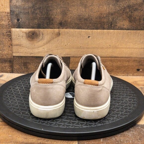 ECCO SOFT STREET SNEAKERS MENS CASUAL SHOES TAN LEATHER PERFORATED SIZE 12/46EU - Picture 7 of 9